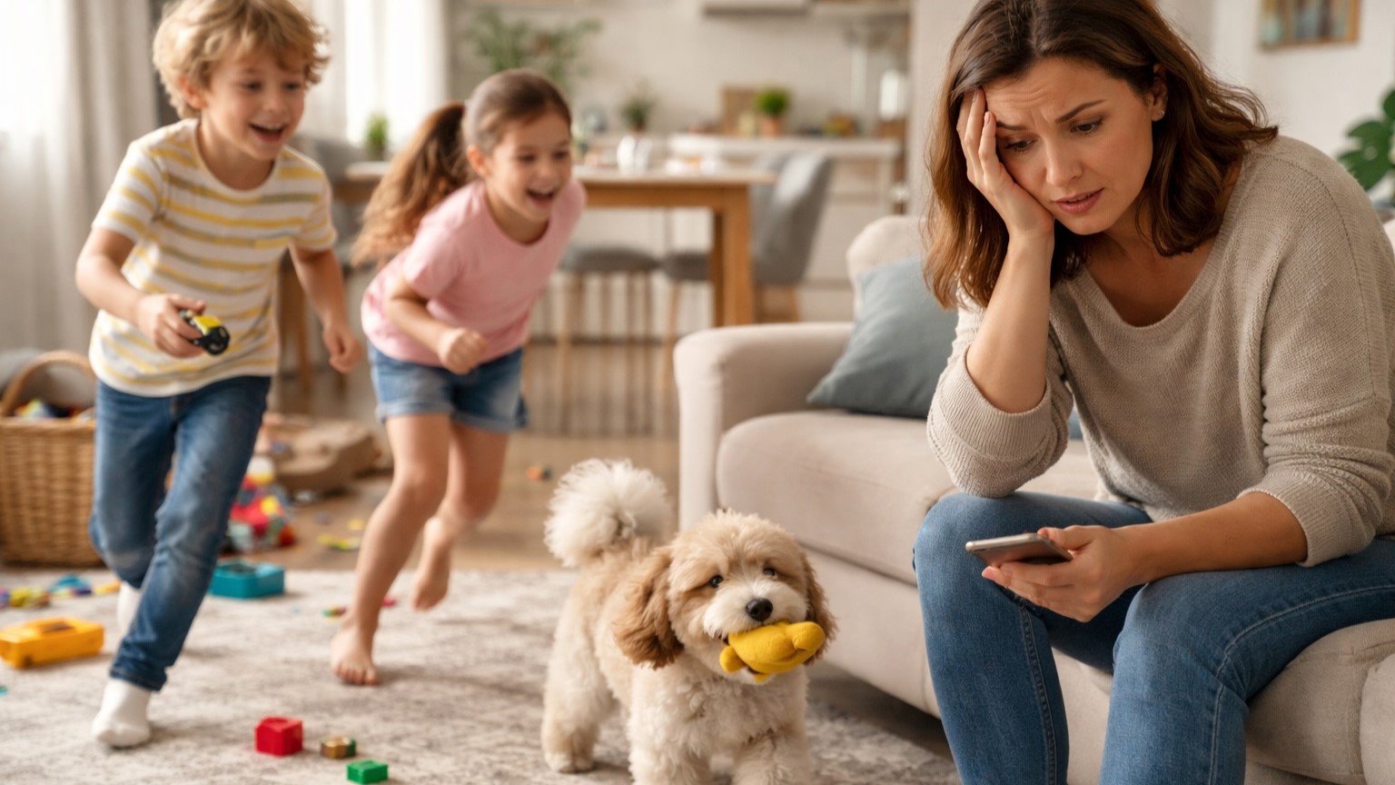 How to Rent a Property with Two Kids and a Dog Image