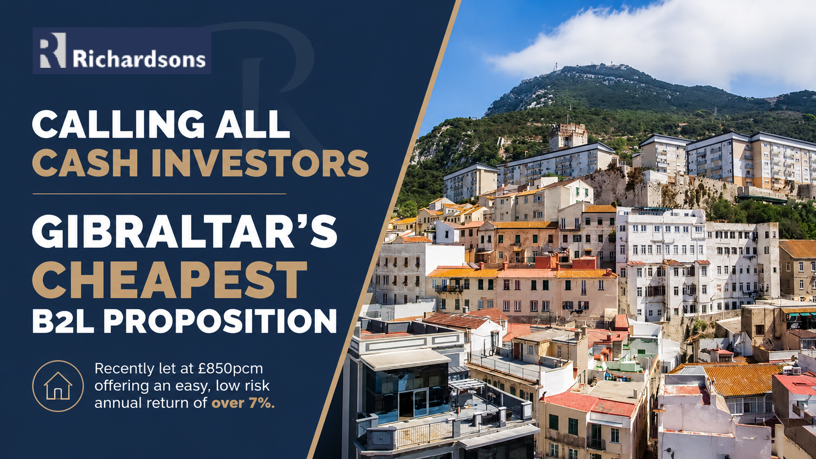 Calling All Cash Investors – Gibraltar’s Cheapest BTL Proposition Image