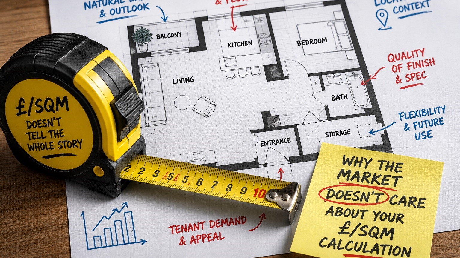 Why the Market Doesn't Care About Your £/sqm Calculation Image
